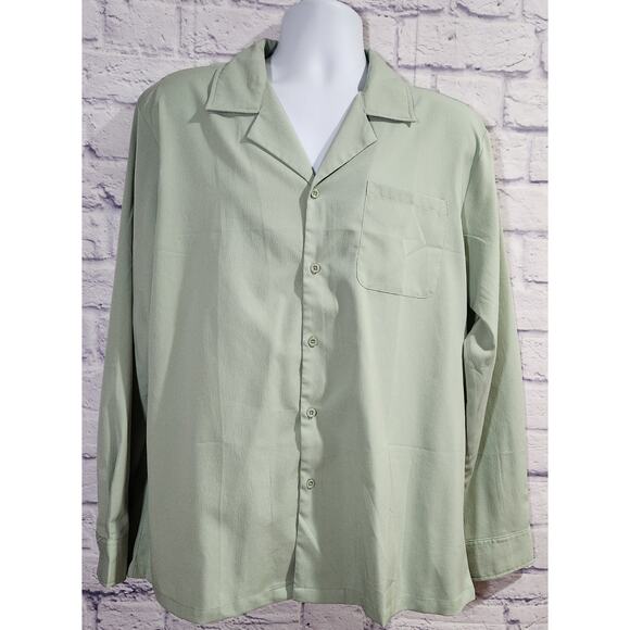 COOFANDY Mint Green Button Down Long Sleeves Shirt Large NWOTS - Picture 1 of 5